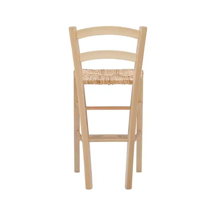 Kirklands Home Bar Stools & Counter Height Stools|Wood and Seagrass Counter Stools, Set of 2 Brown