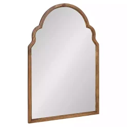 Kirklands Home Decorative Mirrors|Brown Wood Arch Hogan Wall Mirror