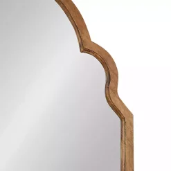 Kirklands Home Decorative Mirrors|Brown Wood Arch Hogan Wall Mirror
