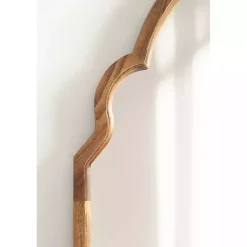 Kirklands Home Decorative Mirrors|Brown Wood Arch Hogan Wall Mirror