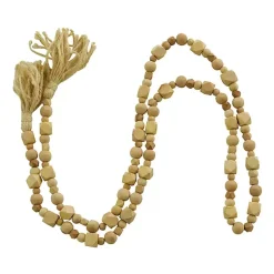 Discount Wood Beads Cream Tassel Garland Decorative Accents