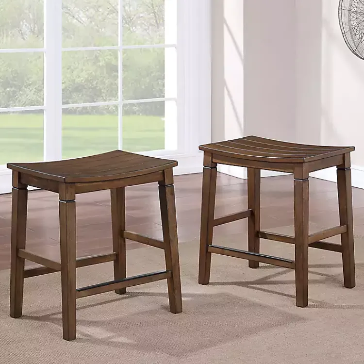 Kirklands Home Dining Tables|Wood Counter Stool 5-pc. Dining Set Brown