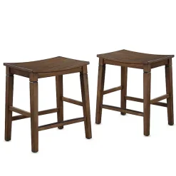 Kirklands Home Dining Tables|Wood Counter Stool 5-pc. Dining Set Brown