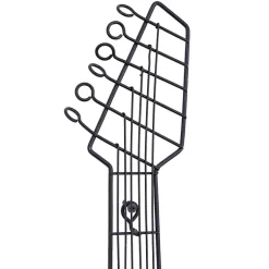 Kirklands Home Wall Plaques|Brown Wood Electric Guitar Wall Plaque