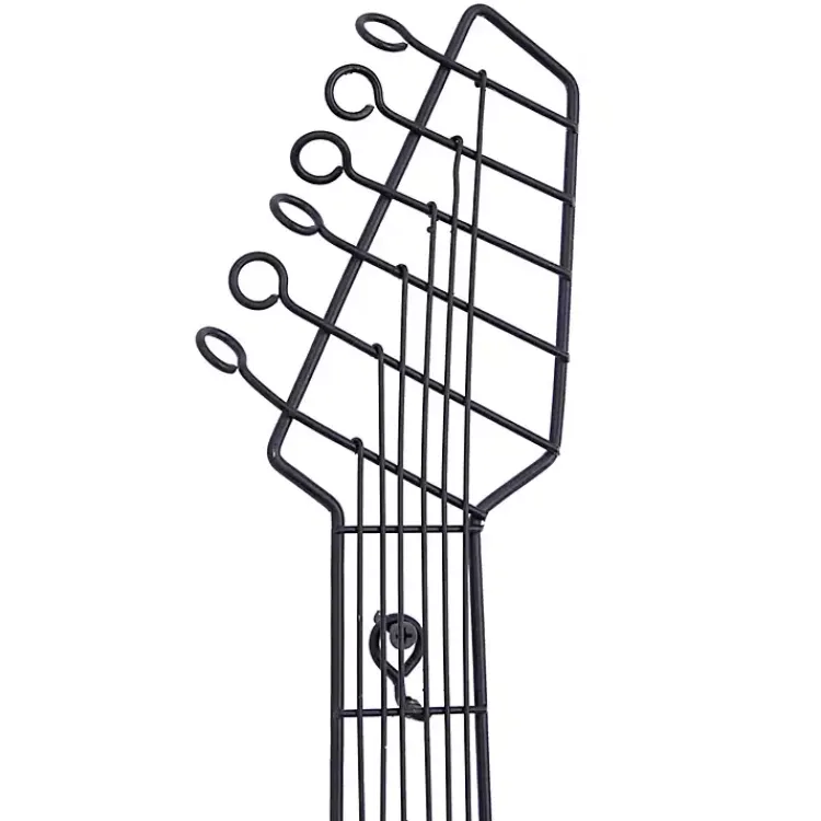 Kirklands Home Wall Plaques|Brown Wood Electric Guitar Wall Plaque