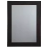 Kirklands Home Decorative Mirrors|Brown Wood Framed Beveled Edge Wall Mirror