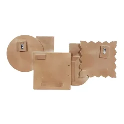 Kirklands Home Wall Plaques|Brown Wood Geometric Layered Shapes Wall Plaque