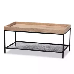 Kirklands Home Coffee Tables|Wood Raised Edge Coffee Table Brown