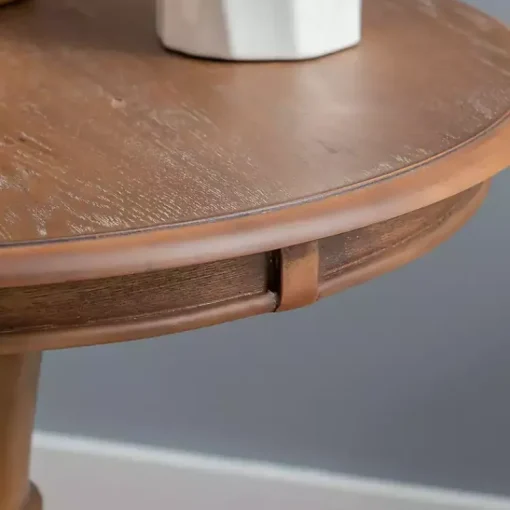 Kirklands Home Accent & End Tables|Wood Round Base Side Table Brown