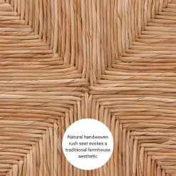 Kirklands Home Bar Stools & Counter Height Stools|Wood Seagrass Backless 2-pc. Bar Stool Set Brown