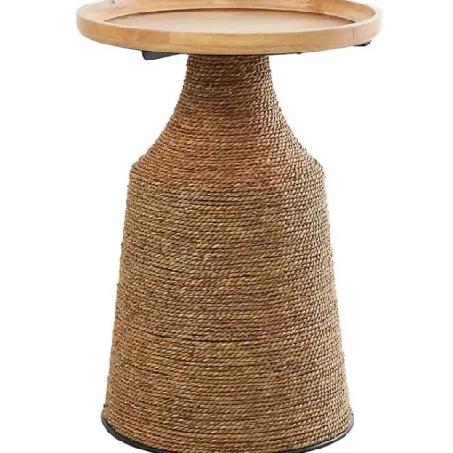 Kirklands Home Accent & End Tables|Wood Wrapped Accent Table Brown