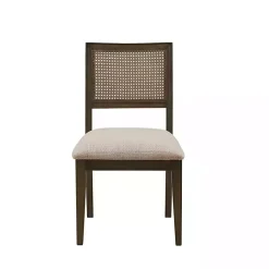 Kirklands Home Dining Chairs|Woven Back Dining Chairs, Set of 2 Brown