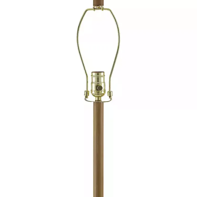 Kirklands Home Floor Lamps|Brown Woven Marni Floor Lamp White