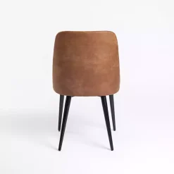 Kirklands Home Dining Chairs|Wyatt Faux Leather Dining Chairs, Set of 2 Brown