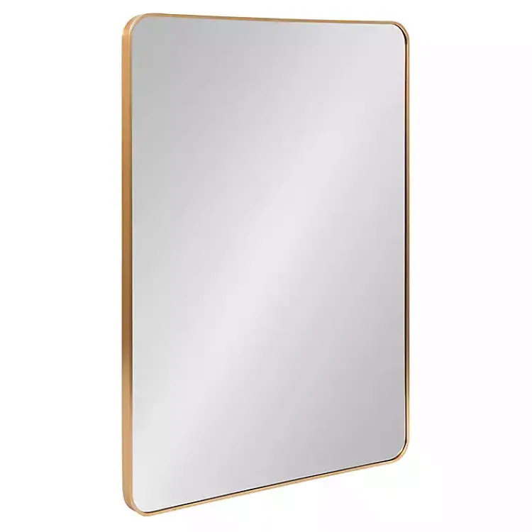 Kirklands Home Decorative Mirrors|Brushed Gold Sada Wall Mirror