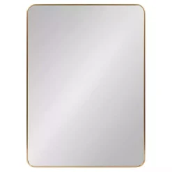 Kirklands Home Decorative Mirrors|Brushed Gold Sada Wall Mirror