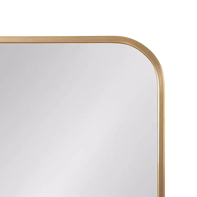 Kirklands Home Decorative Mirrors|Brushed Gold Sada Wall Mirror