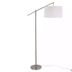 Kirklands Home Floor Lamps|Brushed Nickel Cassie Floor Lamp