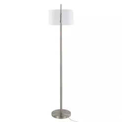 Kirklands Home Floor Lamps|Brushed Nickel Cassie Floor Lamp
