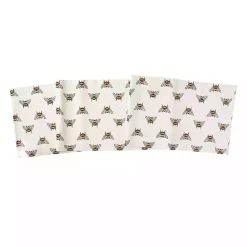 Kirklands Home Table Linens|Bumble Bee Cotton Table Runner White