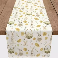 New Bunnies and Baskets Easter Table Runner, 90 in. Easter Decorations