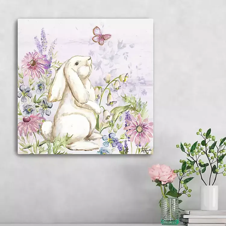 Sale Bunny Butterfly Trail I Canvas Art Print Easter Decorations