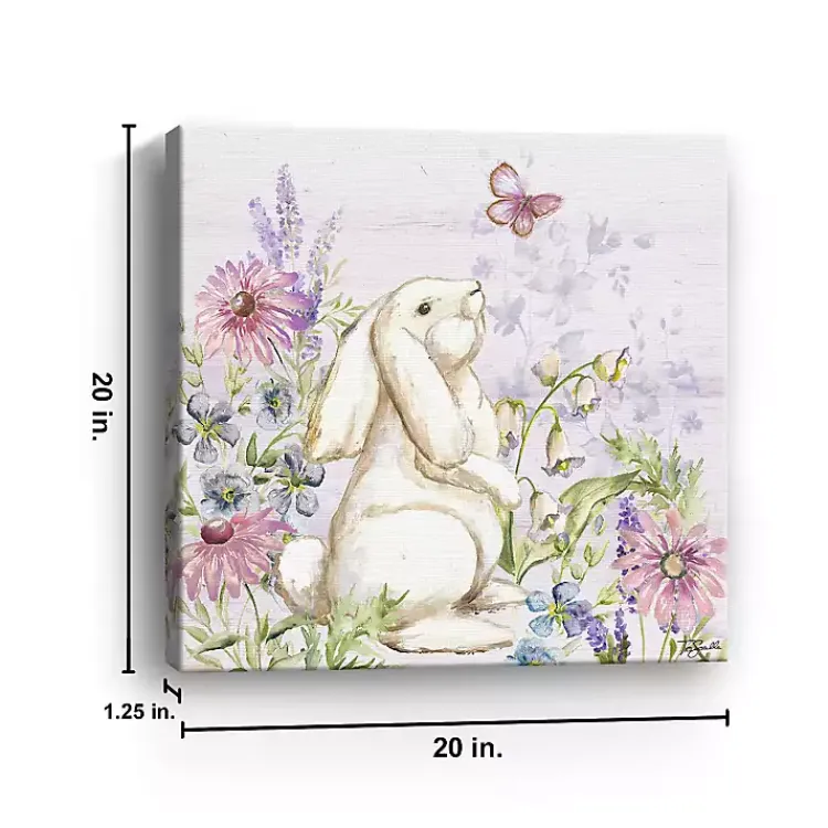Sale Bunny Butterfly Trail I Canvas Art Print Easter Decorations