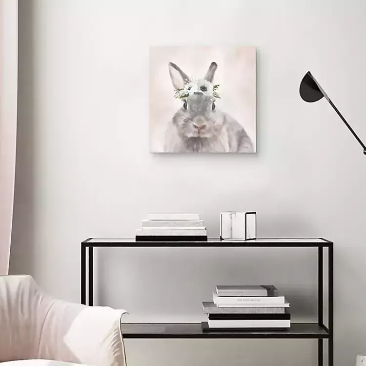 Sale Bunny Flower Crown Easter Canvas Wall Art Easter Decorations