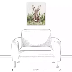 Outlet Bunny in Grass Canvas Art Print Easter Decorations
