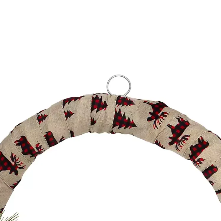 Best Burlap Buffalo Check Foliage Wreath Christmas Wreaths