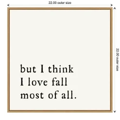 Discount But I Think I Love Fall Framed Wall Art Fall