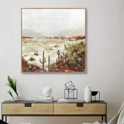 Kirklands Home Framed Art|Cactus Canyon Western Framed Canvas Art