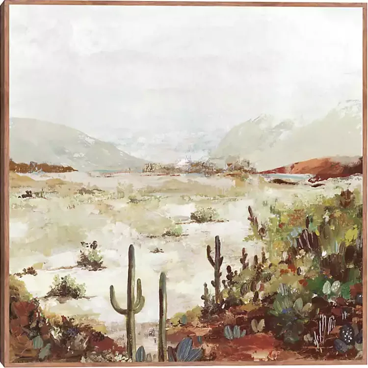 Kirklands Home Framed Art|Cactus Canyon Western Framed Canvas Art