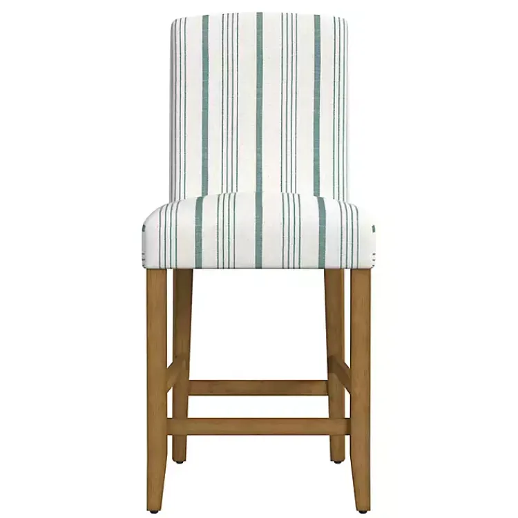 Kirklands Home Bar Stools & Counter Height Stools|Calypso Striped Upholstered Counter Stool