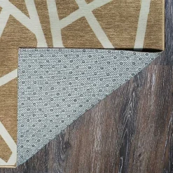 Kirklands Home Area Rugs|Camel Intersections Washable Area Rug, 5x7