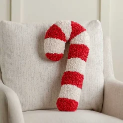 Sale Candy Cane Shaped Pillow Pillows