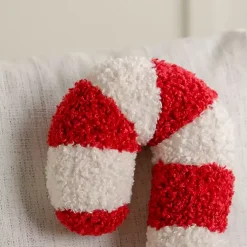 Sale Candy Cane Shaped Pillow Pillows