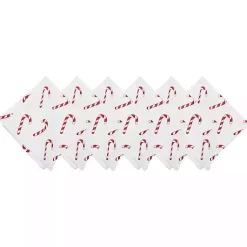 New Candy Cane Wishes Napkins, Set of 6 Christmas Dining & Entertaining