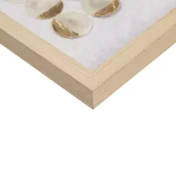 Kirklands Home Wall Plaques|Capiz Shells Emblem Framed Wall Plaques, Set of 2