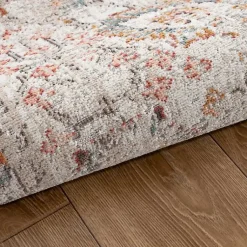 Kirklands Home Outdoor Rugs|Caramel Botanical Indoor/Outdoor Area Rug, 5x7