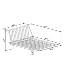 Kirklands Home Beds & Headboards|Caramel Mid-Century Modern Queen Bed Frame Brown