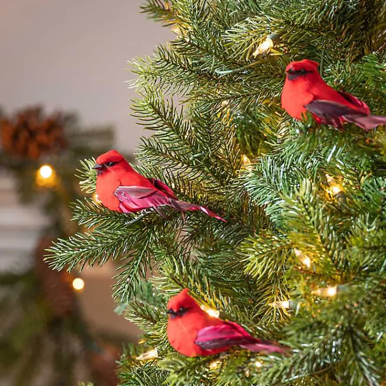 Cardinal Clip-On Christmas Ornaments, Set of 24 Christmas Ornaments