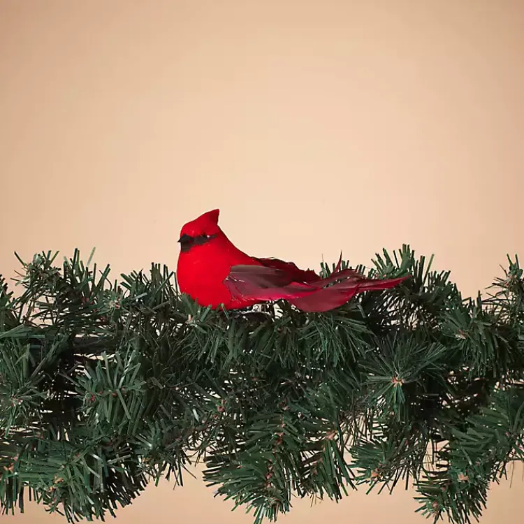 Cardinal Clip-On Christmas Ornaments, Set of 24 Christmas Ornaments