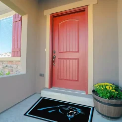 Kirklands Home Area Rugs|Carolina Panthers Area Rug, 3x4 Black