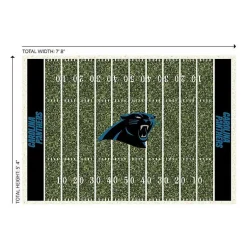 Kirklands Home Area Rugs|Carolina Panthers Home Field Area Rug, 6x8
