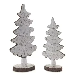 Clearance Carved Swoop Silhouette 2-pc. Christmas Tree Set Christmas Decorations