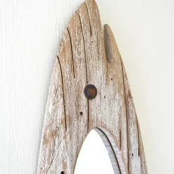 Kirklands Home Decorative Mirrors|Carved Wooden Fish Wall Mirror