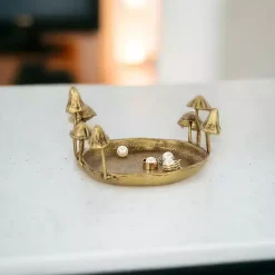 New Cast Iron Catchall Mushroom Tray Decorative Trays