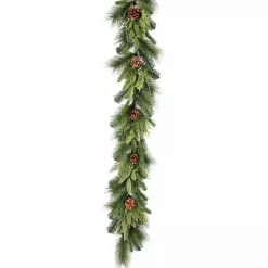 Hot Cedar and Bayleaf Pinecone Garland Christmas Arrangements & Garland