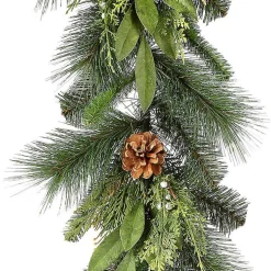 Hot Cedar and Bayleaf Pinecone Garland Christmas Arrangements & Garland